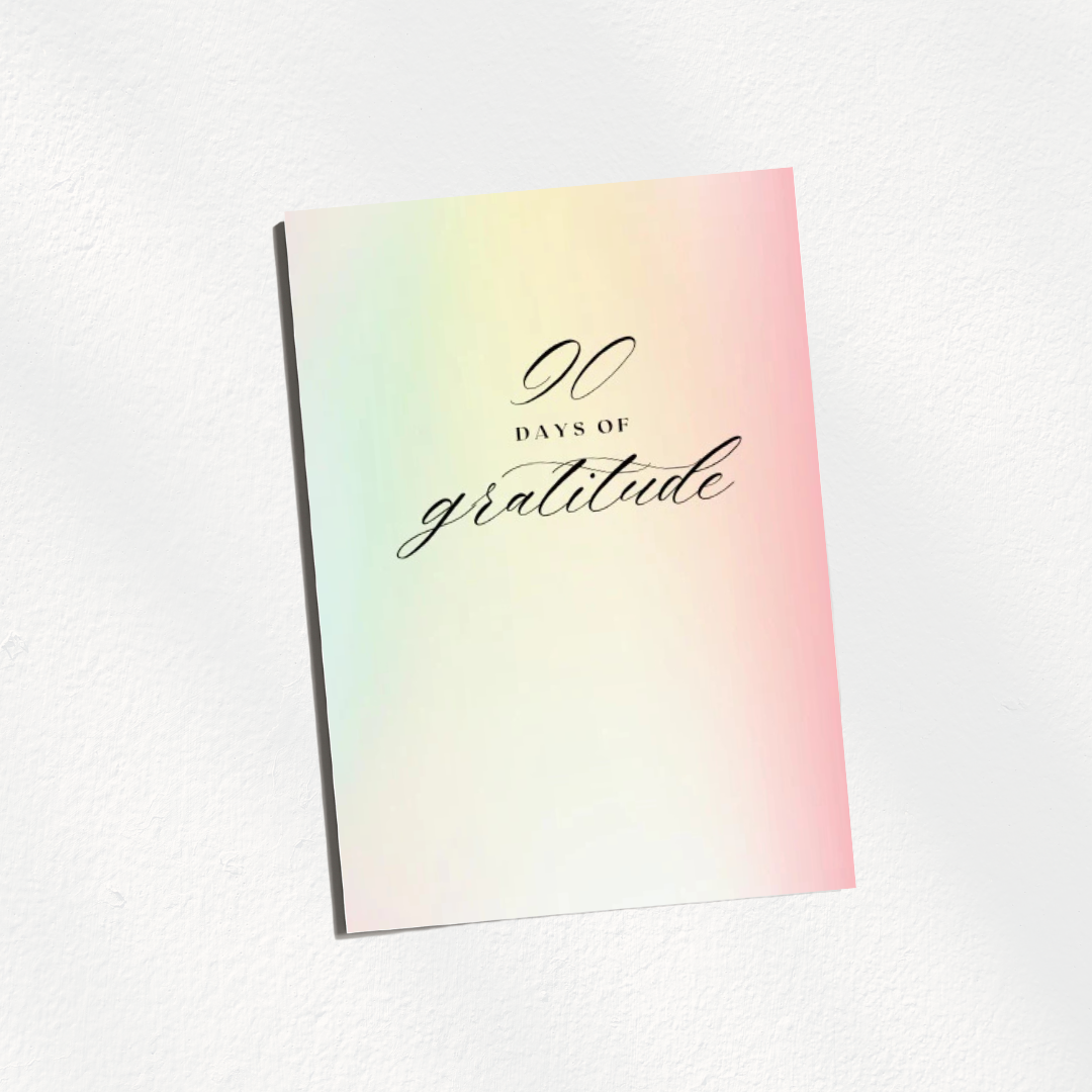 90-Days of Gratitude Journal - Pastel Rainbow